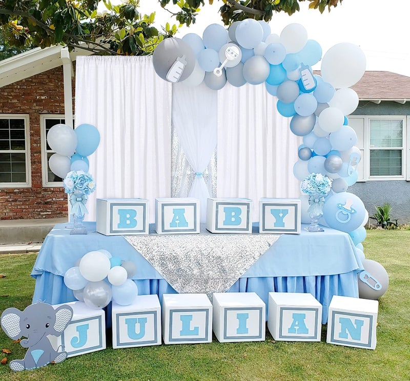 B.Cool B-COOL White Backdrop Sequin Curtains 2 Pieces 2FTx8FT Backdrop Curtain Sparkly Photo Backdrop for Birthday Party Wedding Backdrop Drapes - Image 2